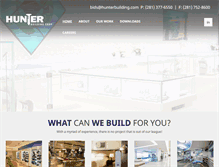 Tablet Screenshot of hunterbuilding.com